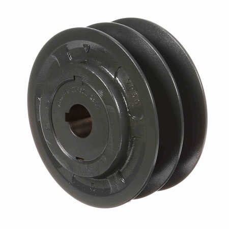 Browning 2 Groove Cast Iron Finish Bore Fhp Variable Pitch Sheave, 2VP60X28MM 2VP60X28MM